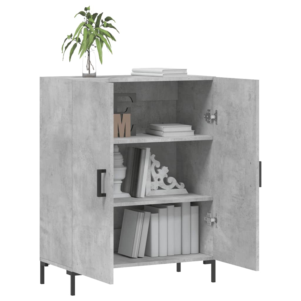 Komoda siva boja betona 69,5x34x90 cm od konstruiranog drva