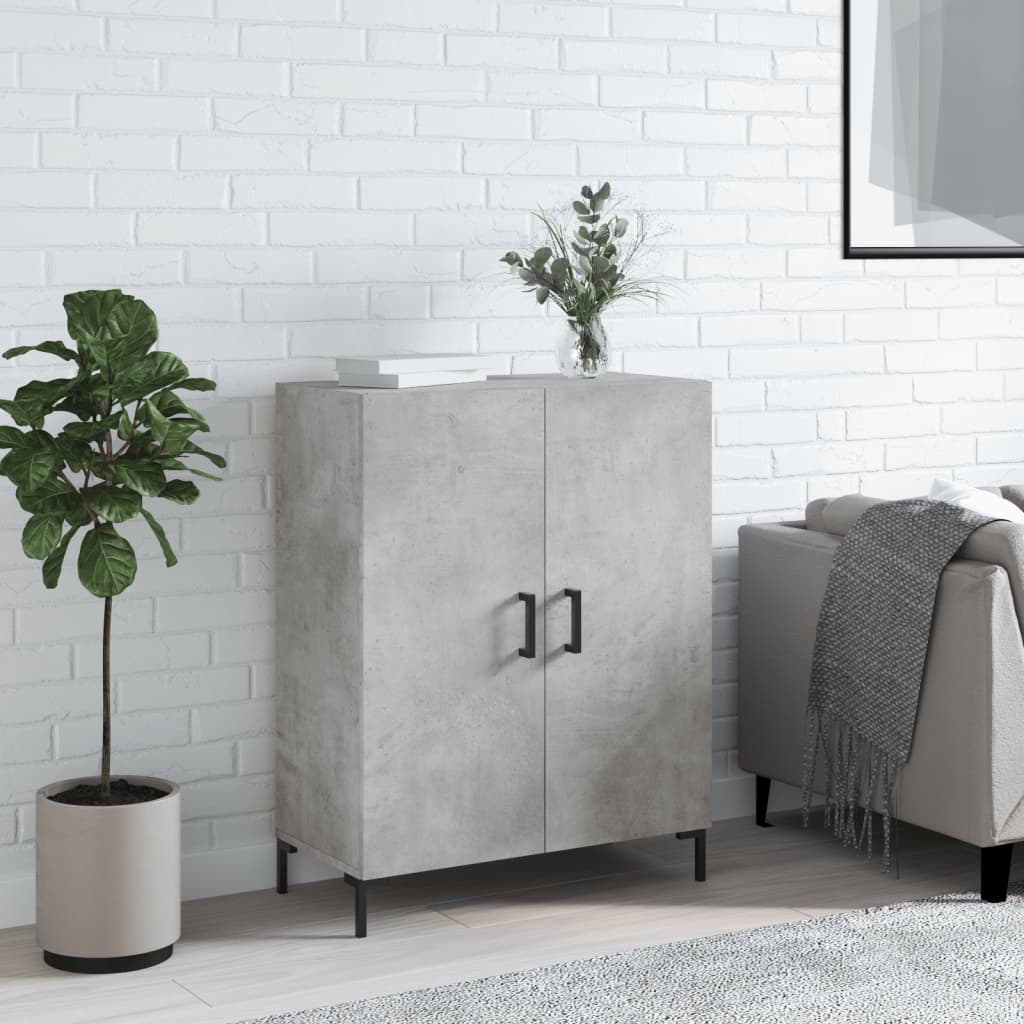 Komoda siva boja betona 69,5x34x90 cm od konstruiranog drva