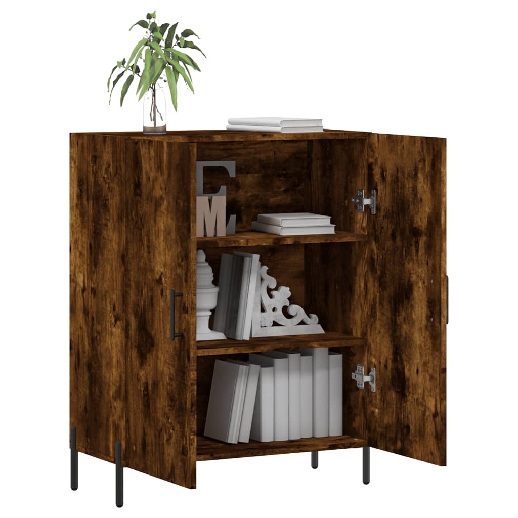 Komoda boja dimljenog hrasta 69,5x34x90 cm konstruirano drvo