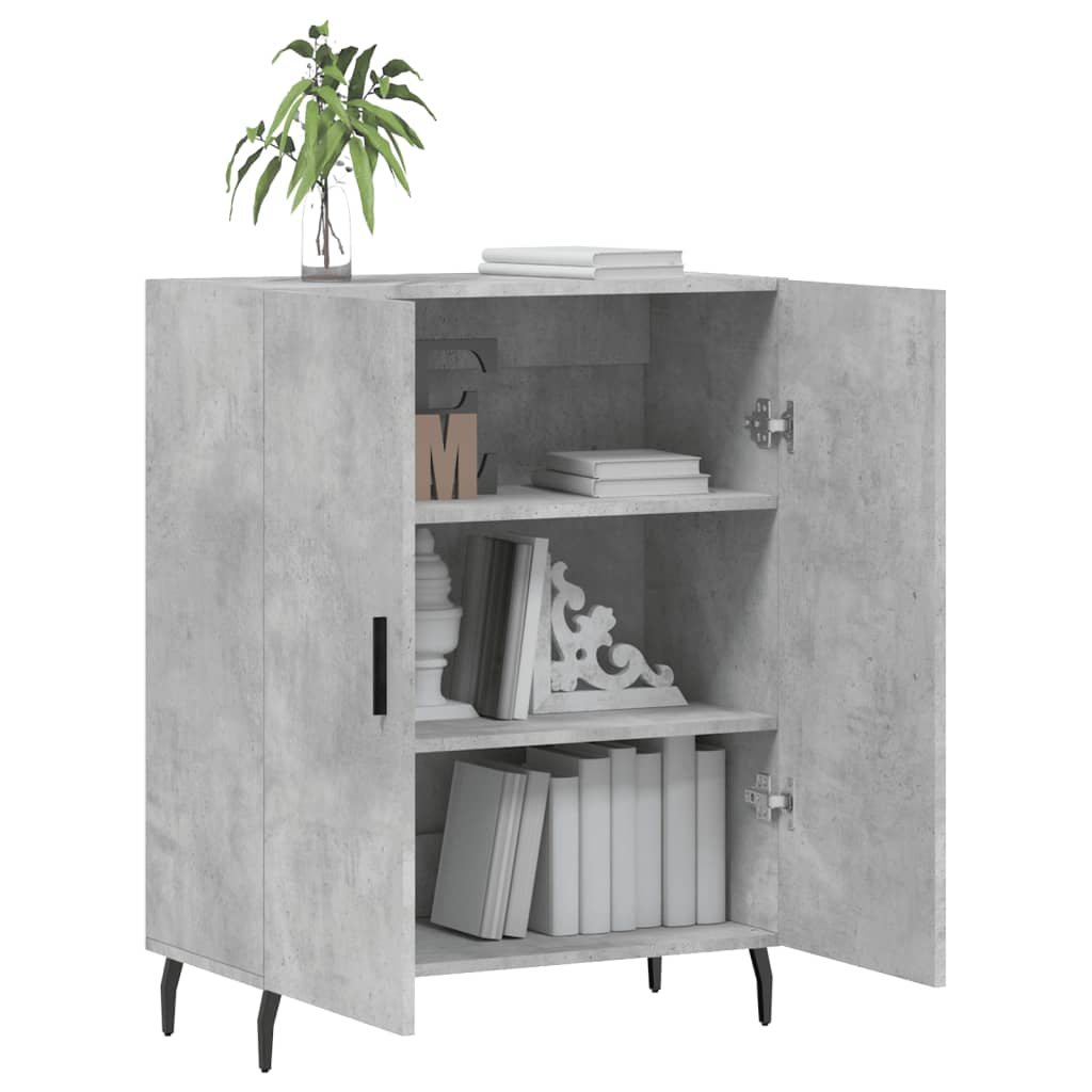 Komoda siva boja betona 69,5x34x90 cm od konstruiranog drva