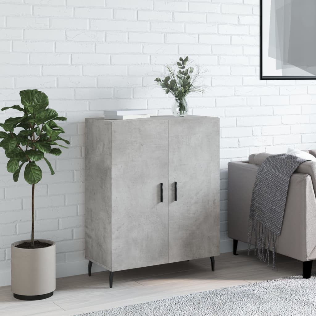 Komoda siva boja betona 69,5x34x90 cm od konstruiranog drva