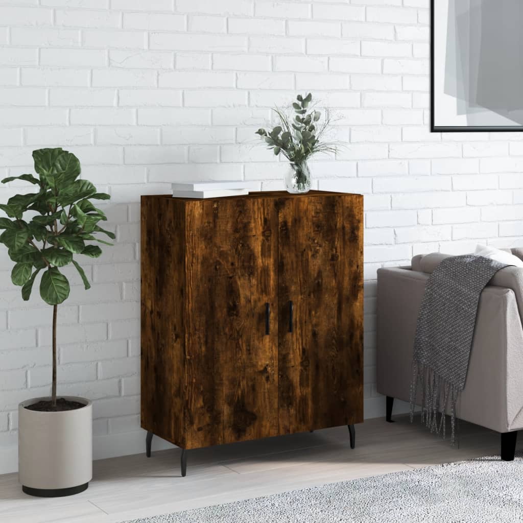 Komoda boja dimljenog hrasta 69,5x34x90 cm konstruirano drvo