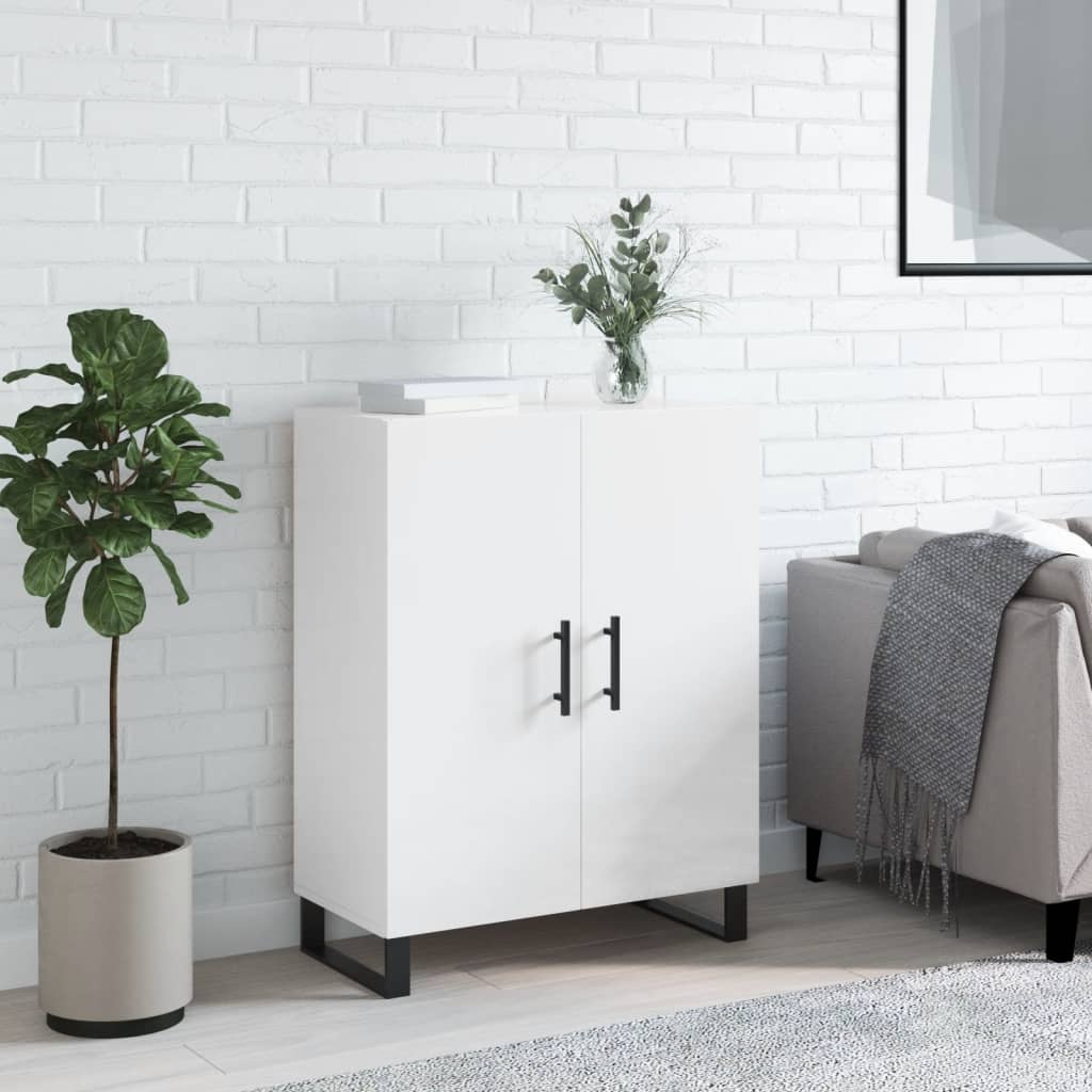 Komoda sjajna bijela 69,5x34x90 cm od konstruiranog drva