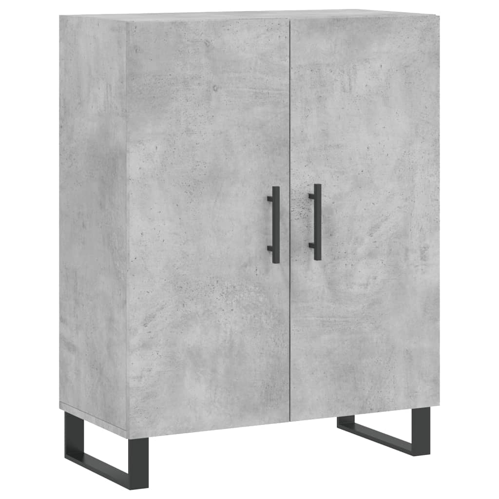 Komoda siva boja betona 69,5x34x90 cm od konstruiranog drva