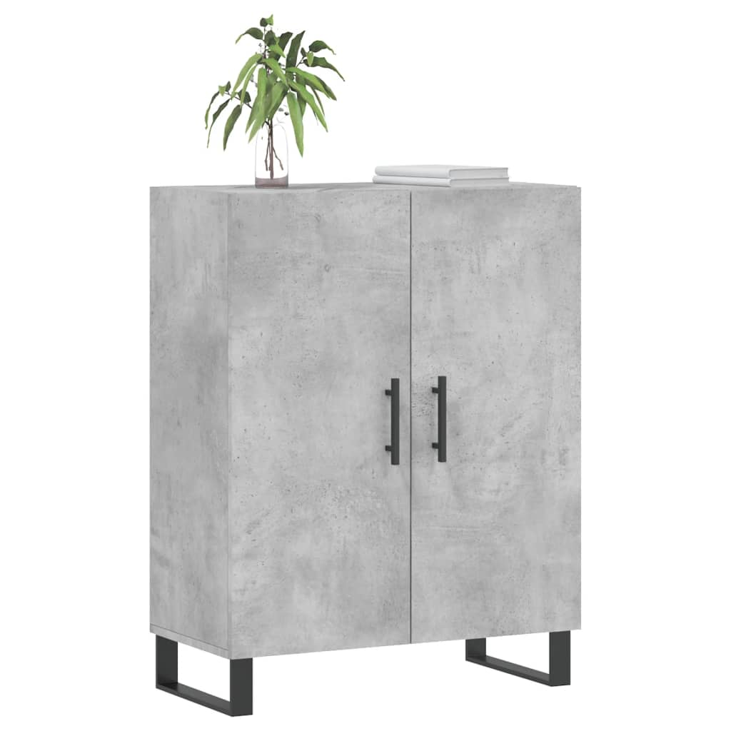 Komoda siva boja betona 69,5x34x90 cm od konstruiranog drva