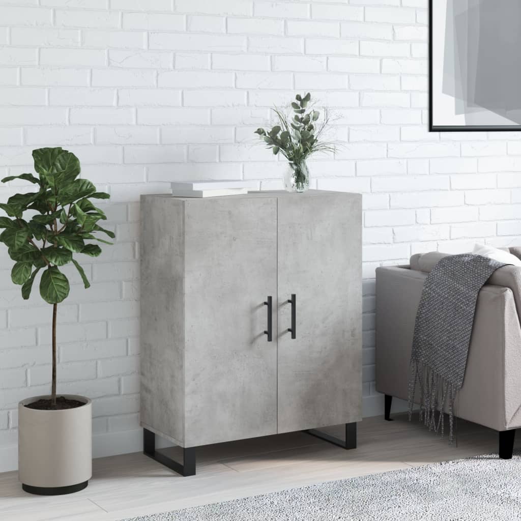 Komoda siva boja betona 69,5x34x90 cm od konstruiranog drva