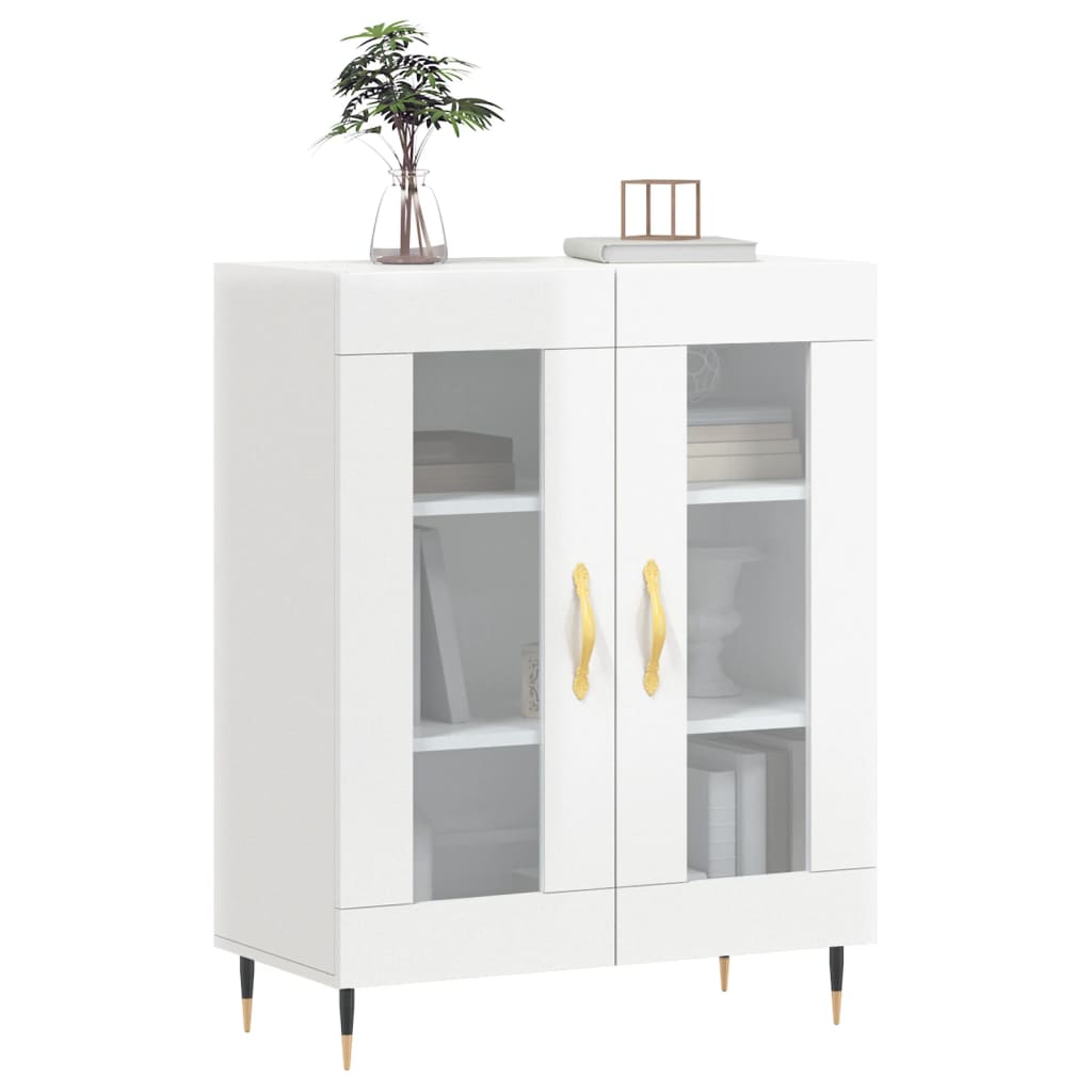 Komoda sjajna bijela 69,5x34x90 cm od konstruiranog drva