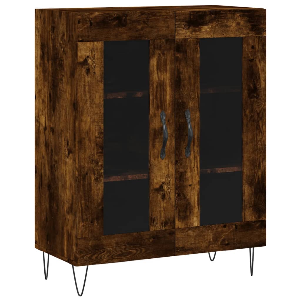 Komoda boja dimljenog hrasta 69,5x34x90 cm konstruirano drvo