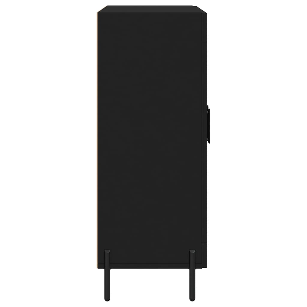 Komoda crna 69,5 x 34 x 90 cm od konstruiranog drva