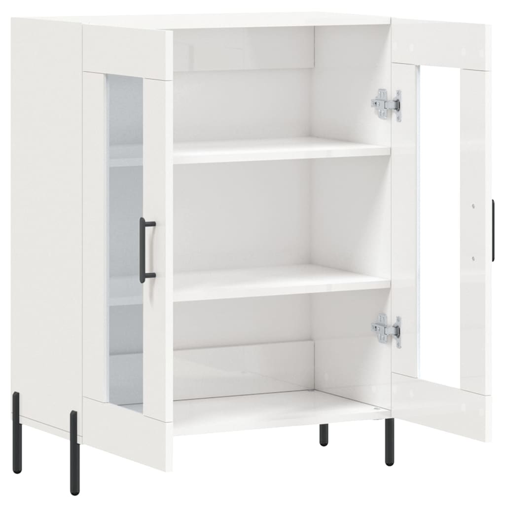 Komoda sjajna bijela 69,5x34x90 cm od konstruiranog drva