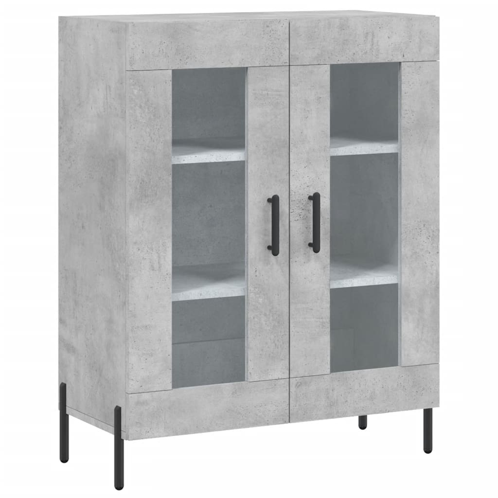 Komoda siva boja betona 69,5x34x90 cm od konstruiranog drva