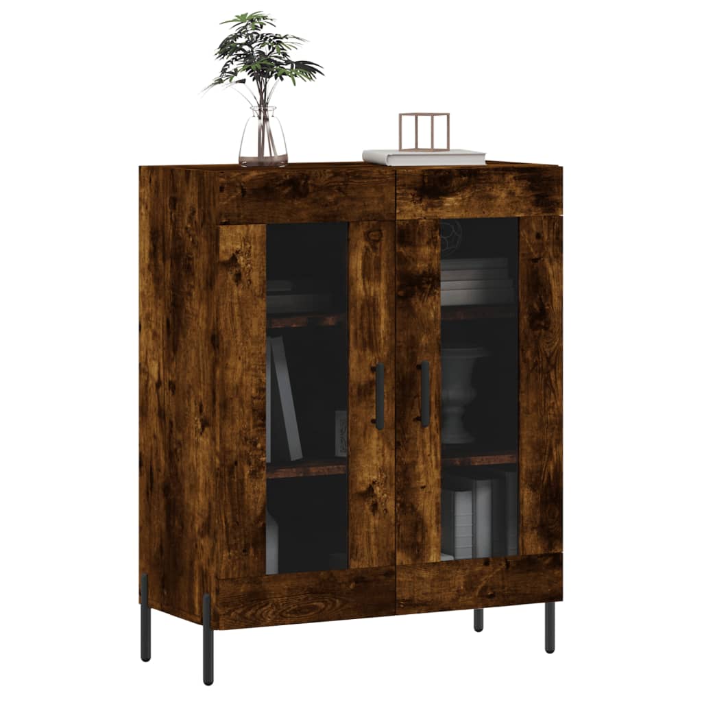 Komoda boja dimljenog hrasta 69,5x34x90 cm konstruirano drvo
