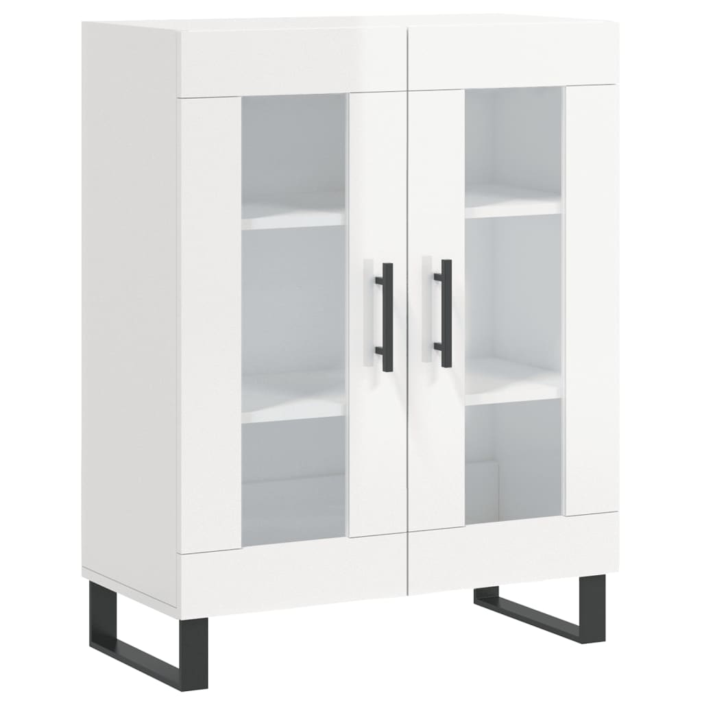 Komoda sjajna bijela 69,5x34x90 cm od konstruiranog drva