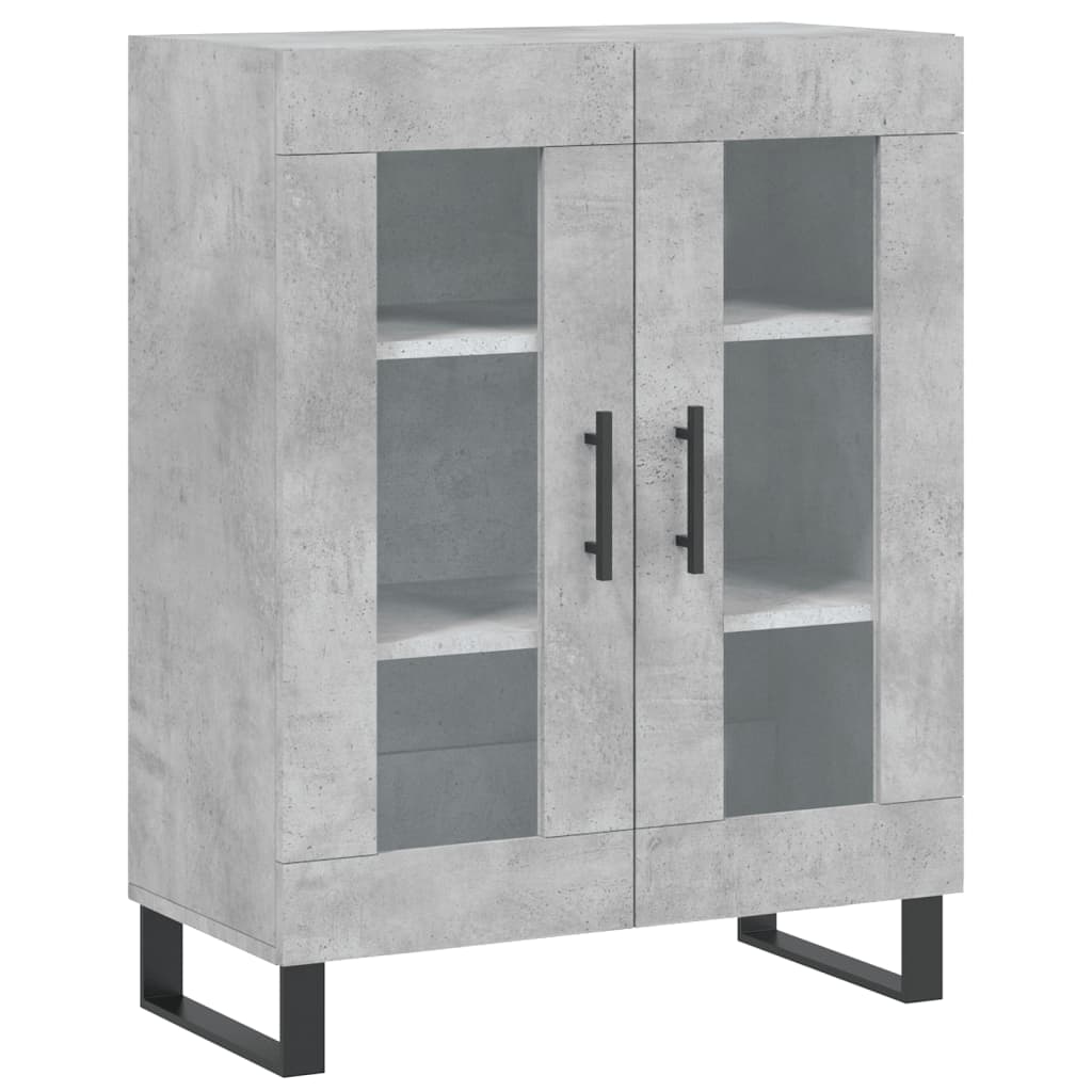 Komoda siva boja betona 69,5x34x90 cm od konstruiranog drva