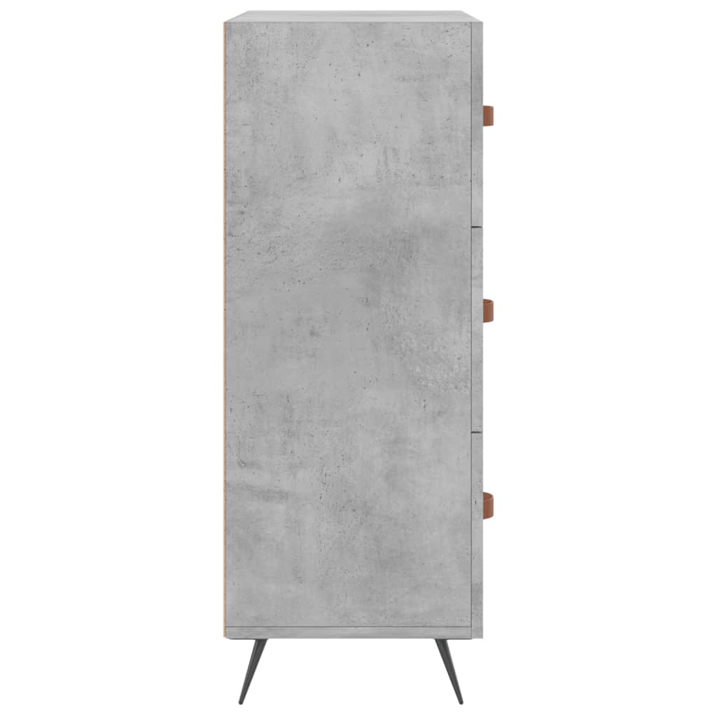Komoda siva boja betona 69,5 x 34 x 90 cm od konstruiranog drva