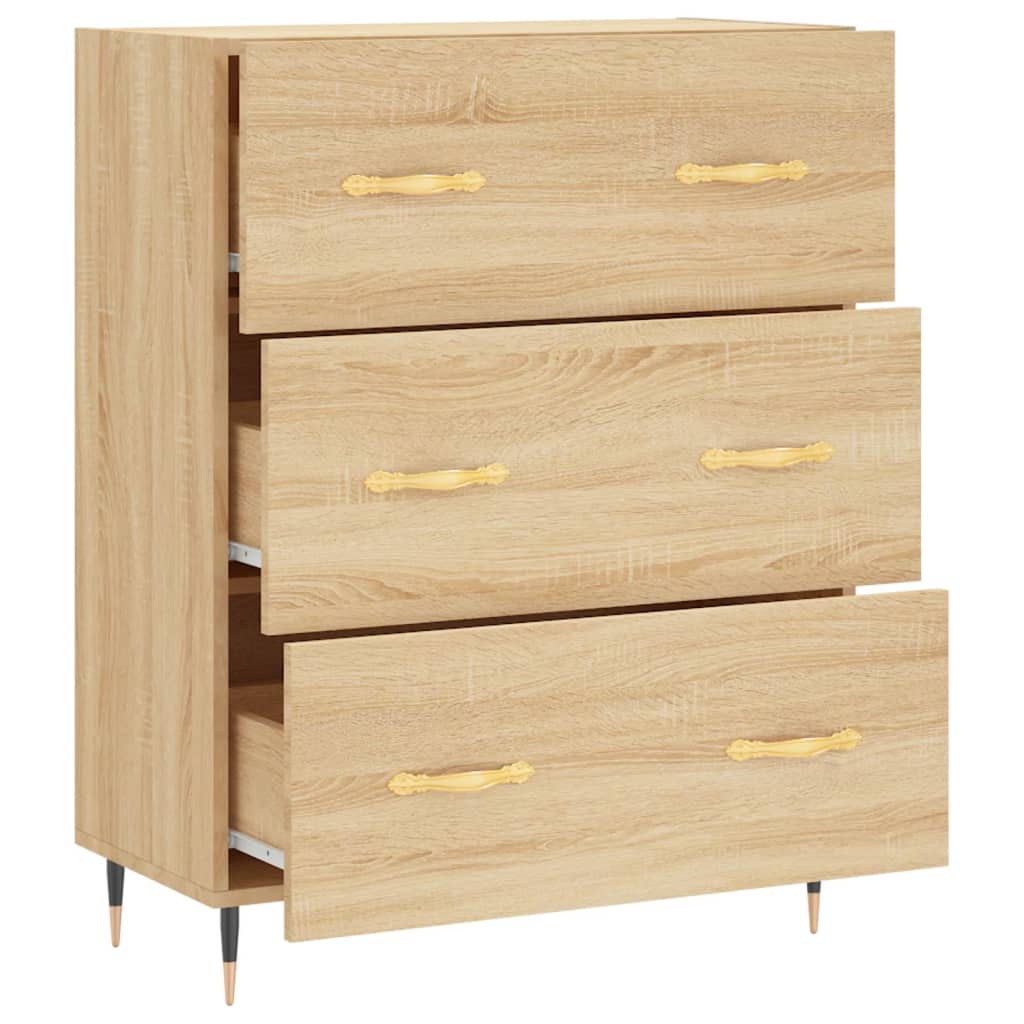 Komoda boja hrasta sonome 69,5x34x90 cm od konstruiranog drva