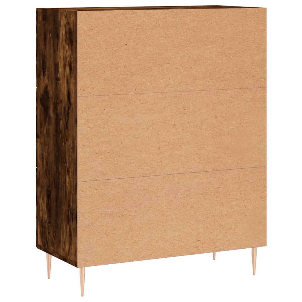 Komoda boja dimljenog hrasta 69,5x34x90 cm konstruirano drvo