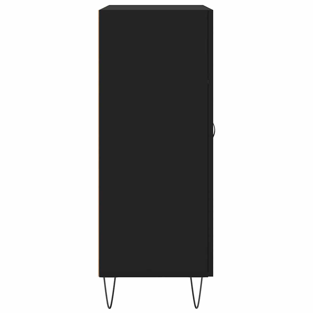 Komoda crna 69,5 x 34 x 90 cm od konstruiranog drva