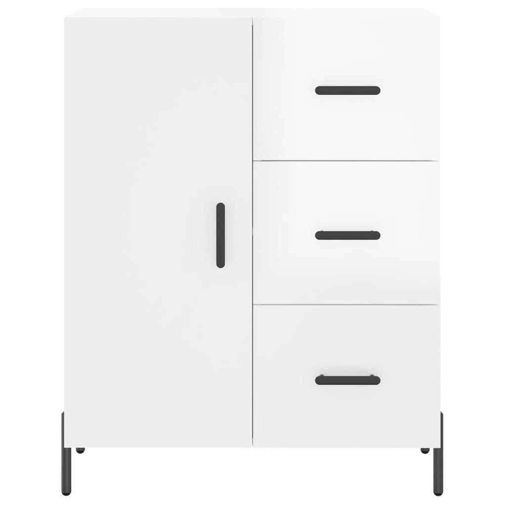 Komoda sjajna bijela 69,5x34x90 cm od konstruiranog drva