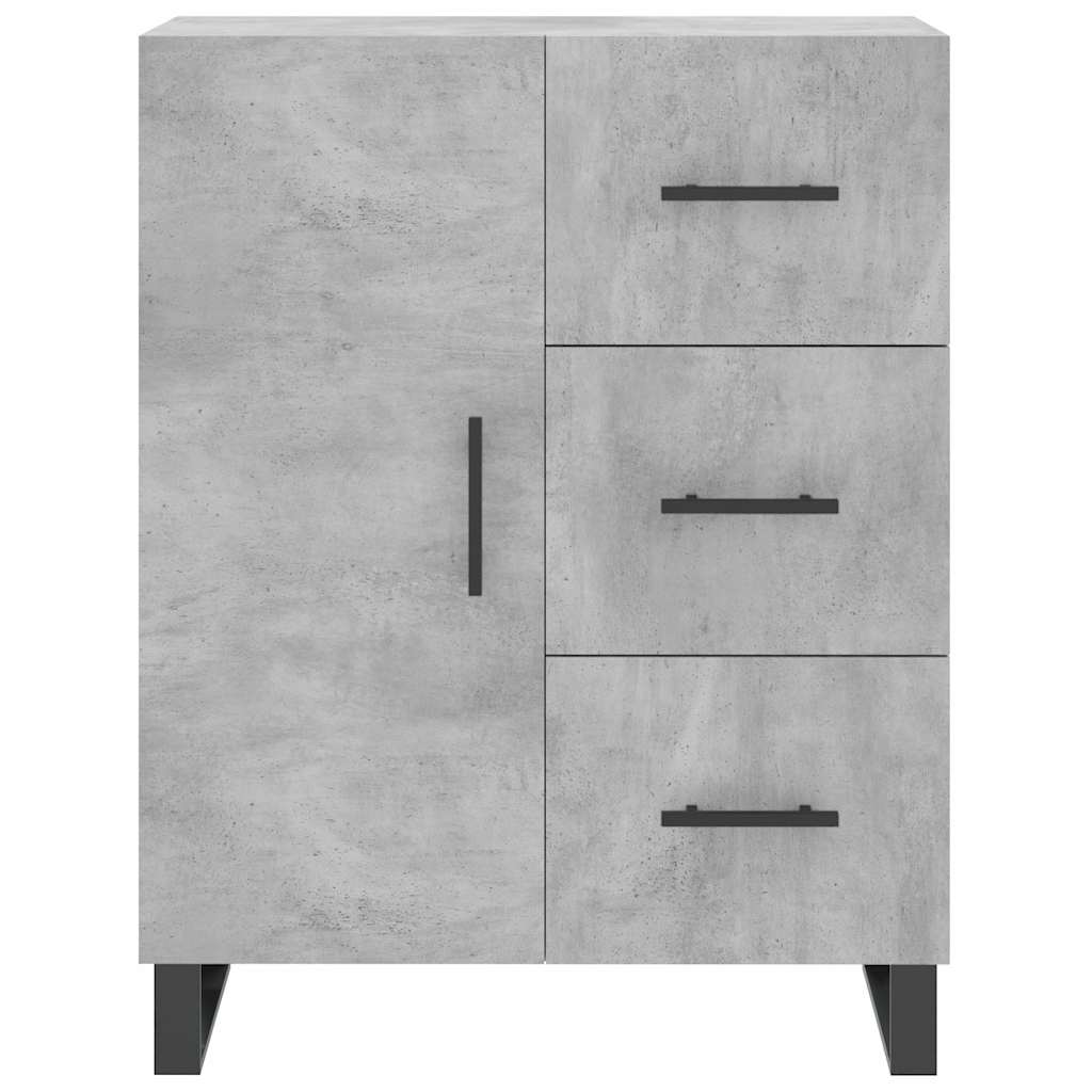 Komoda siva boja betona 69,5x34x90 cm od konstruiranog drva