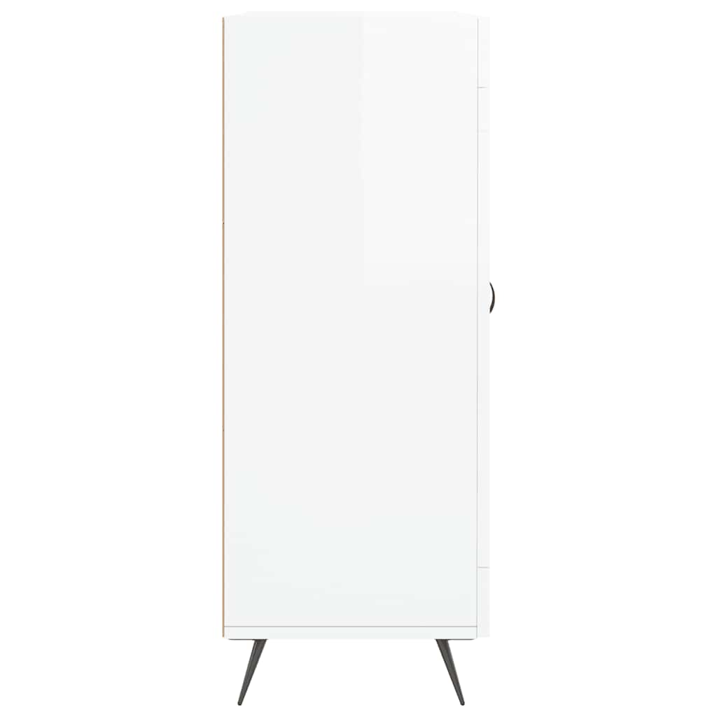 Komoda sjajna bijela 69,5x34x90 cm od konstruiranog drva