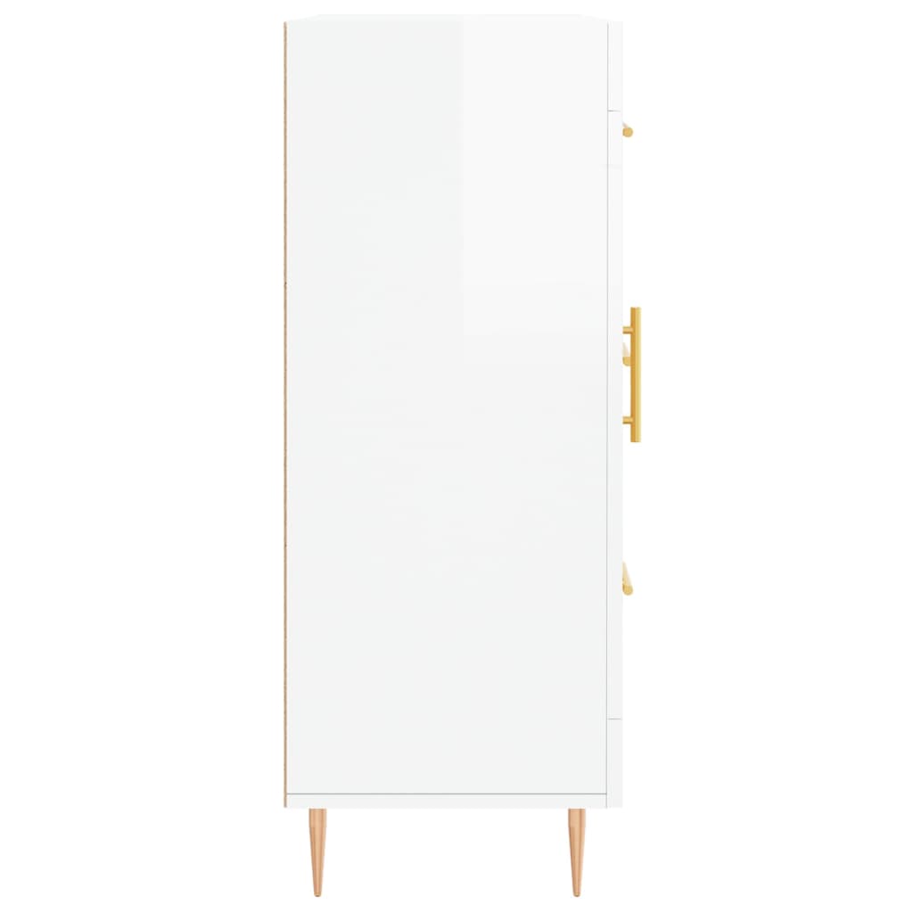 Komoda sjajna bijela 69,5x34x90 cm od konstruiranog drva