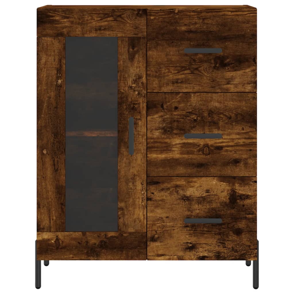 Komoda boja dimljenog hrasta 69,5x34x90 cm konstruirano drvo