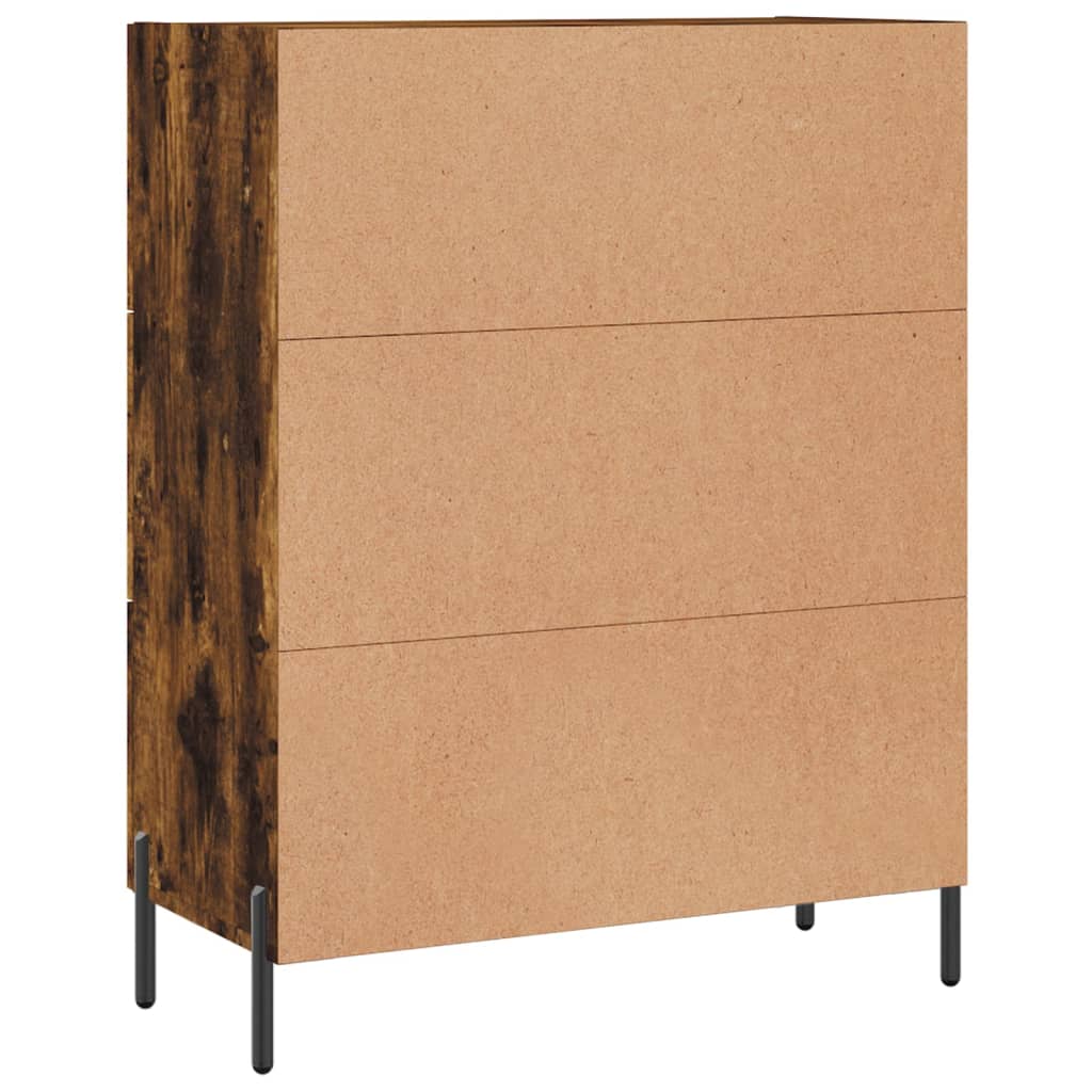 Komoda boja dimljenog hrasta 69,5x34x90 cm konstruirano drvo