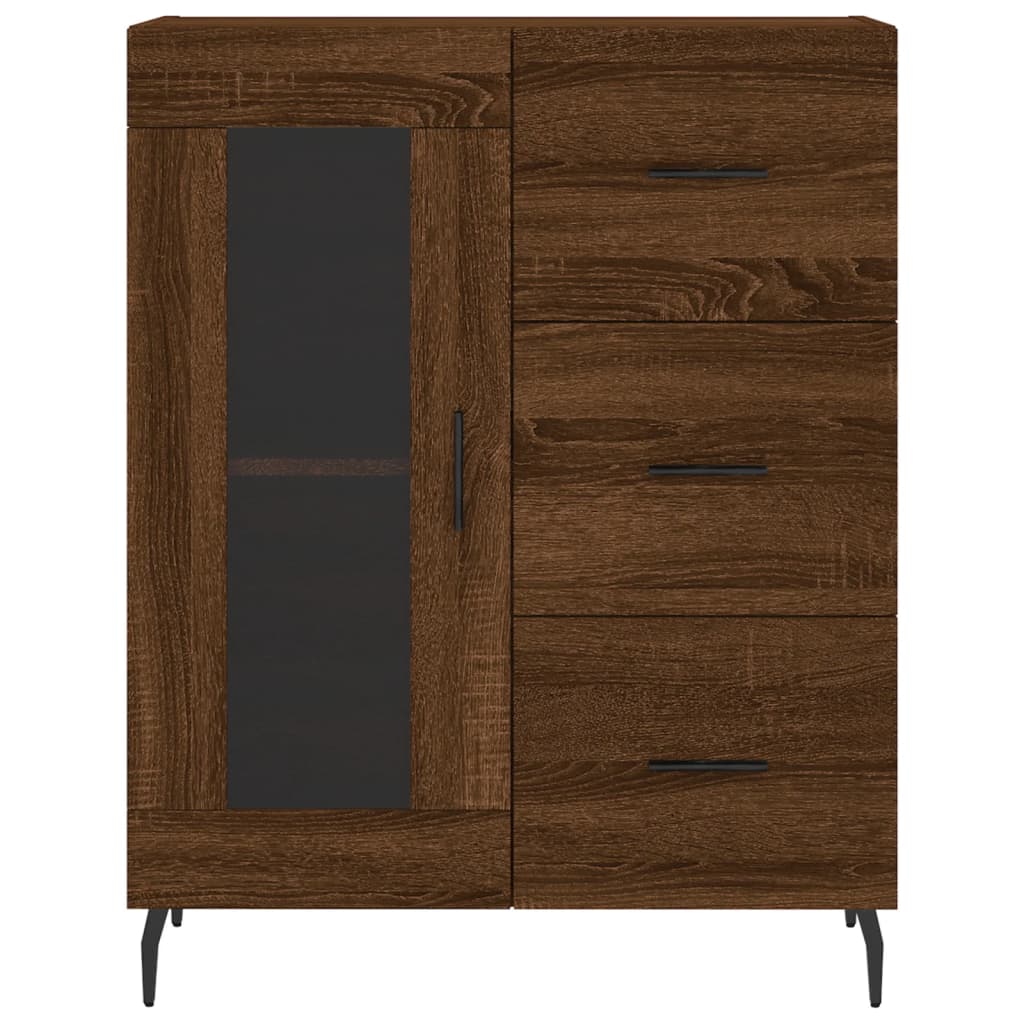 Komoda boja smeđeg hrasta 69,5x34x90 cm od konstruiranog drva