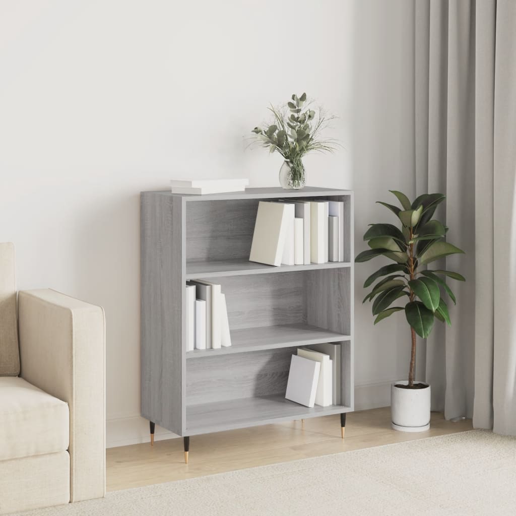 Regal za knjige boja hrasta 69,5x32,5x90 cm konstruirano drvo