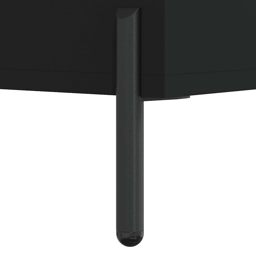 Ormarić s policama crni 69,5 x 32,5 x 90 cm konstruirano drvo