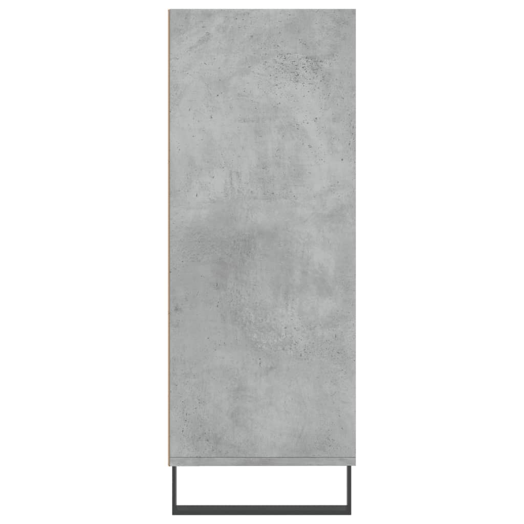 Ormarić s policama boja betona 69,5x32,5x90cm konstruirano drvo