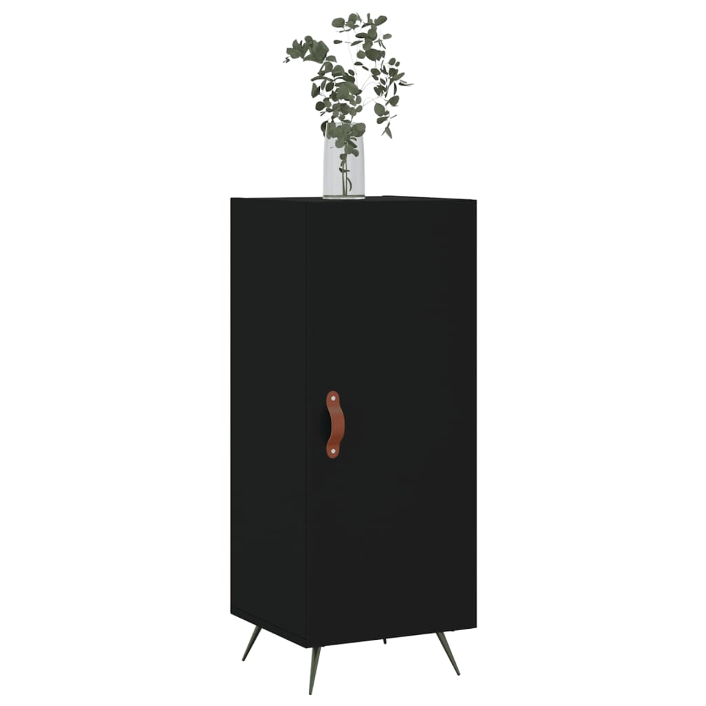 Komoda crna 34,5 x 34 x 90 cm od konstruiranog drva