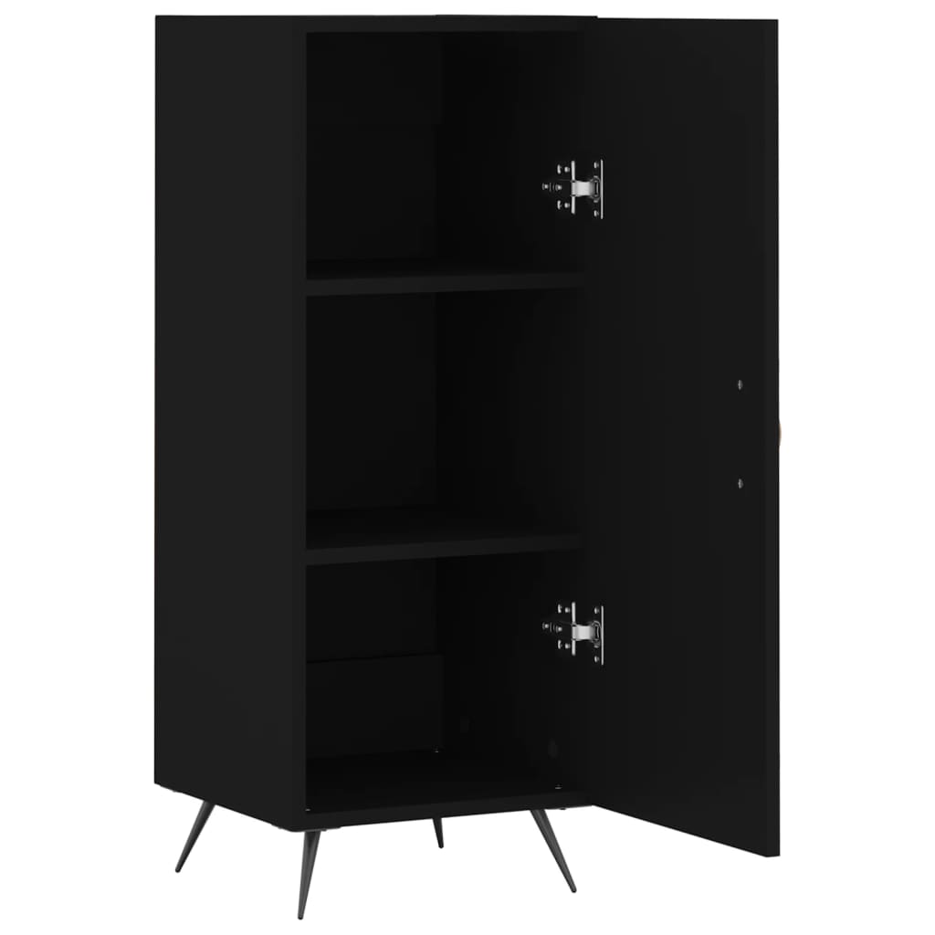 Komoda crna 34,5 x 34 x 90 cm od konstruiranog drva