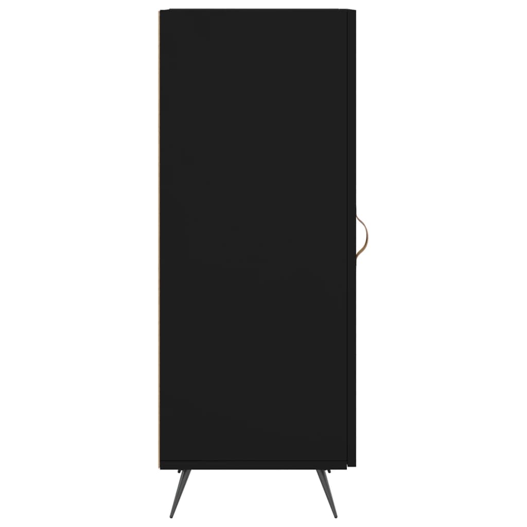 Komoda crna 34,5 x 34 x 90 cm od konstruiranog drva