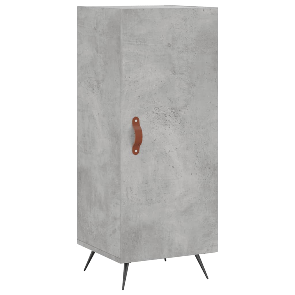 Komoda siva boja betona 34,5x34x90 cm od konstruiranog drva