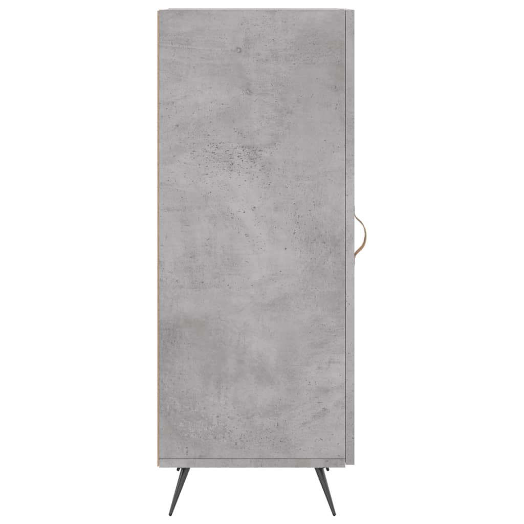 Komoda siva boja betona 34,5x34x90 cm od konstruiranog drva