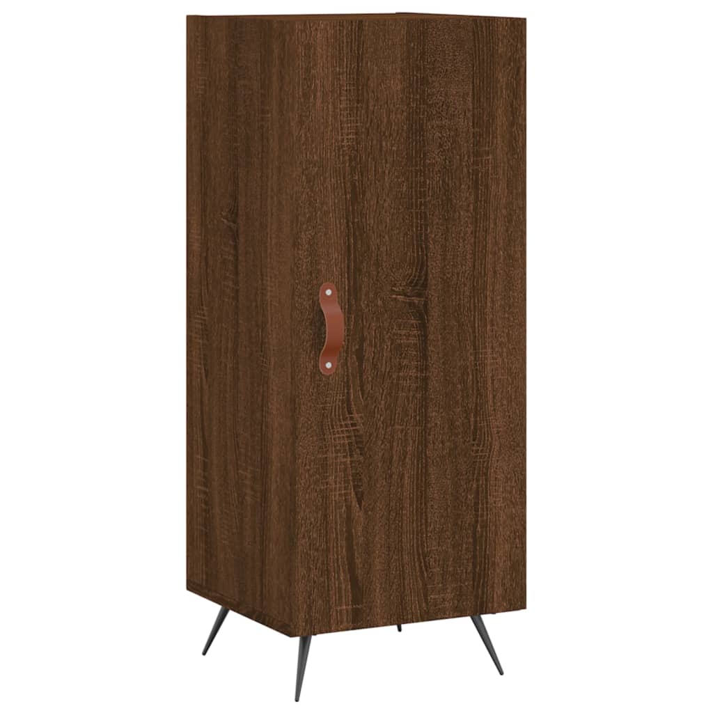 Komoda boja smeđeg hrasta 34,5 x 34 x 90 cm konstruirano drvo