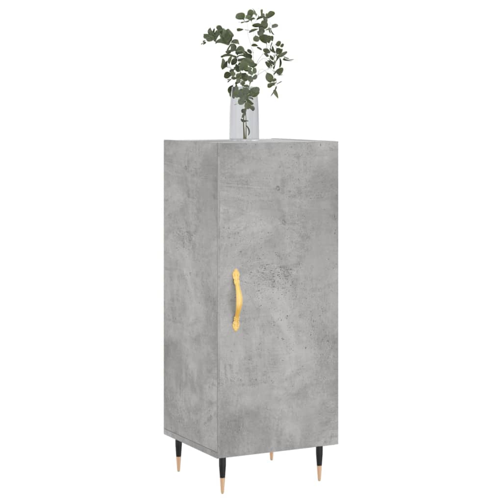 Komoda siva boja betona 34,5x34x90 cm od konstruiranog drva