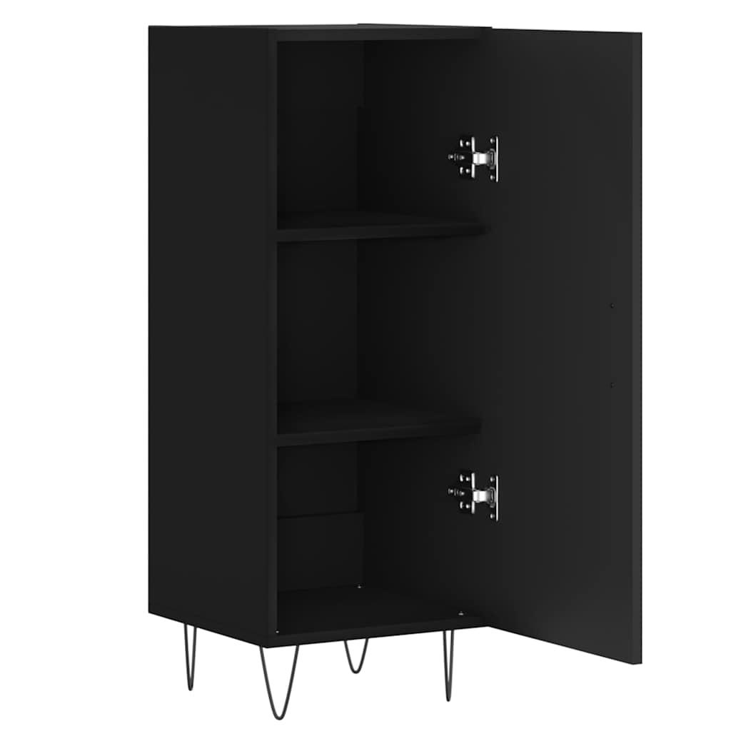 Komoda crna 34,5 x 34 x 90 cm od konstruiranog drva