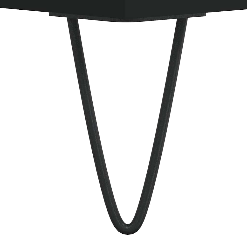 Komoda crna 34,5 x 34 x 90 cm od konstruiranog drva
