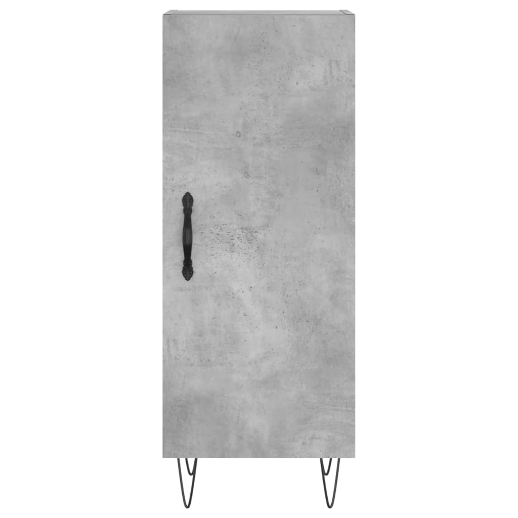 Komoda siva boja betona 34,5x34x90 cm od konstruiranog drva