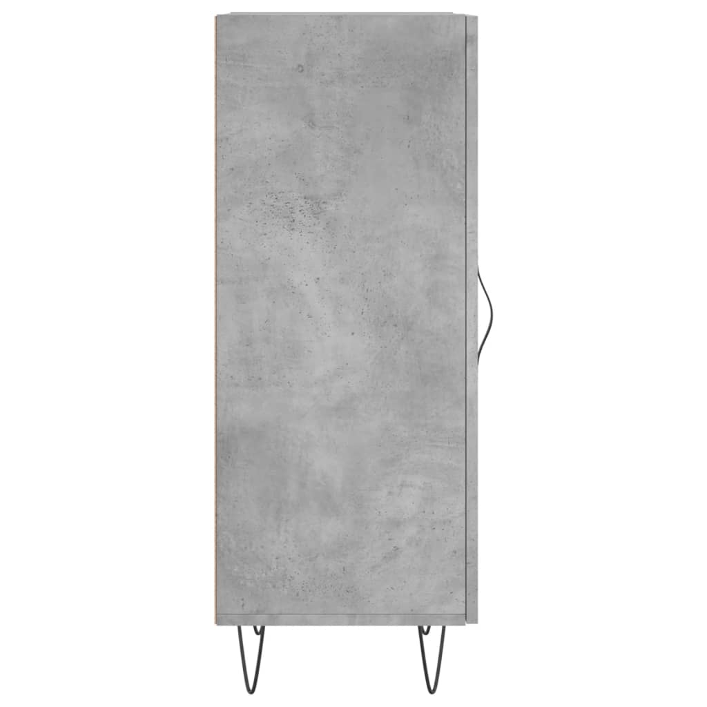 Komoda siva boja betona 34,5x34x90 cm od konstruiranog drva