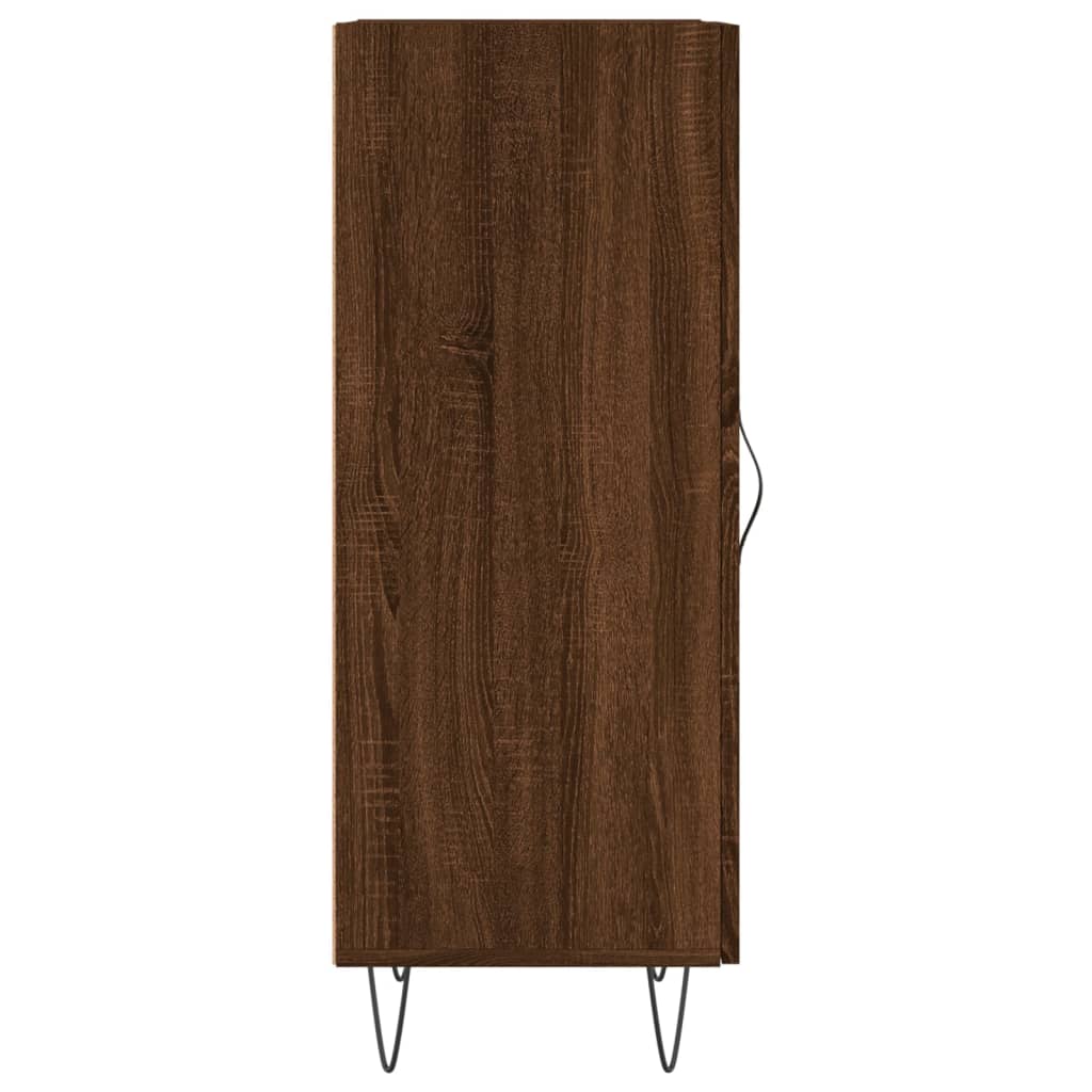 Komoda boja smeđeg hrasta 34,5 x 34 x 90 cm konstruirano drvo