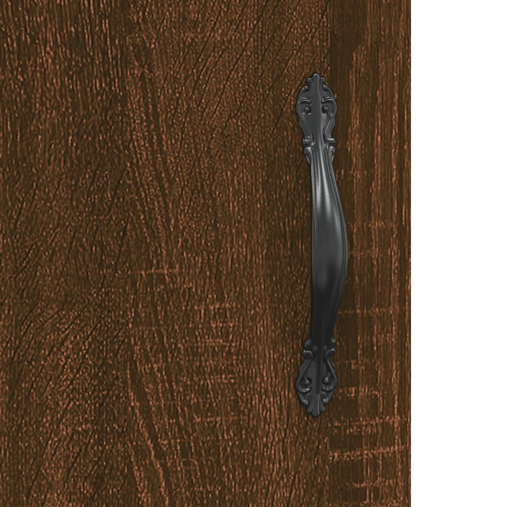 Komoda boja smeđeg hrasta 34,5 x 34 x 90 cm konstruirano drvo