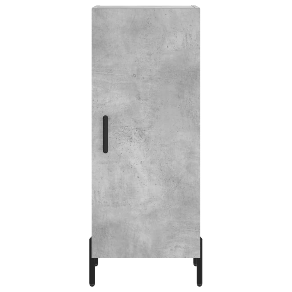 Komoda siva boja betona 34,5x34x90 cm od konstruiranog drva