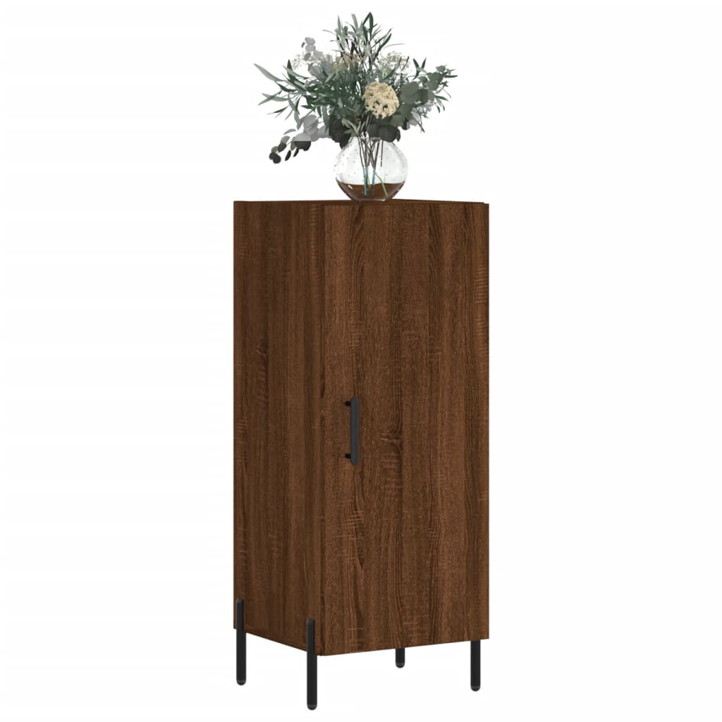 Komoda boja smeđeg hrasta 34,5 x 34 x 90 cm konstruirano drvo