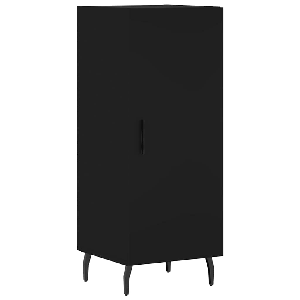 Komoda crna 34,5 x 34 x 90 cm od konstruiranog drva