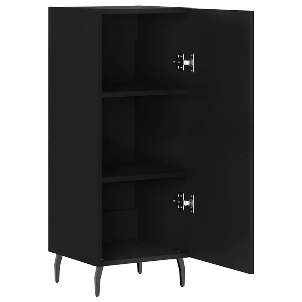 Komoda crna 34,5 x 34 x 90 cm od konstruiranog drva