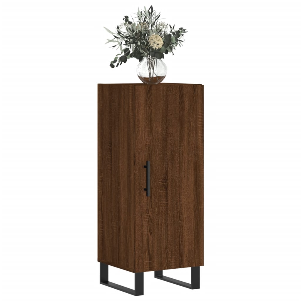 Komoda boja smeđeg hrasta 34,5 x 34 x 90 cm konstruirano drvo